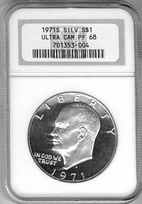 Jerry's Coin Shop - U. S. Eisenhower Silver Dollars bought and sold!